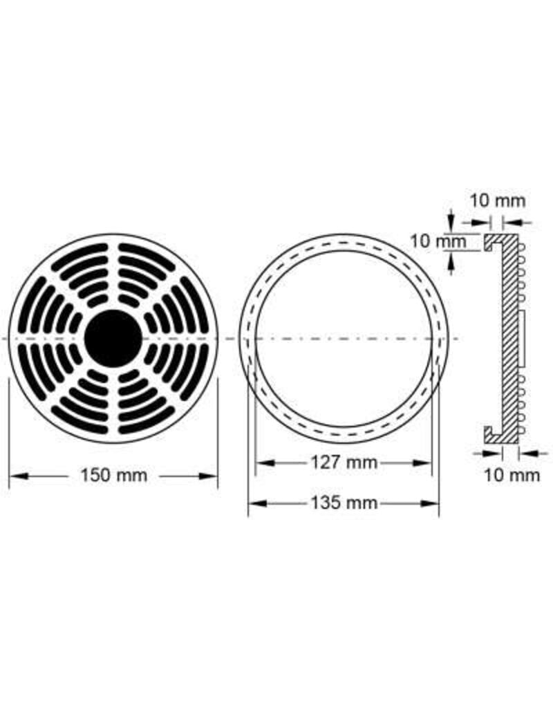 KS TOOLS Rubberschotel 21 voor Ravaglioli / OMCN hefbruggen Ø 150 mm - 160.0497