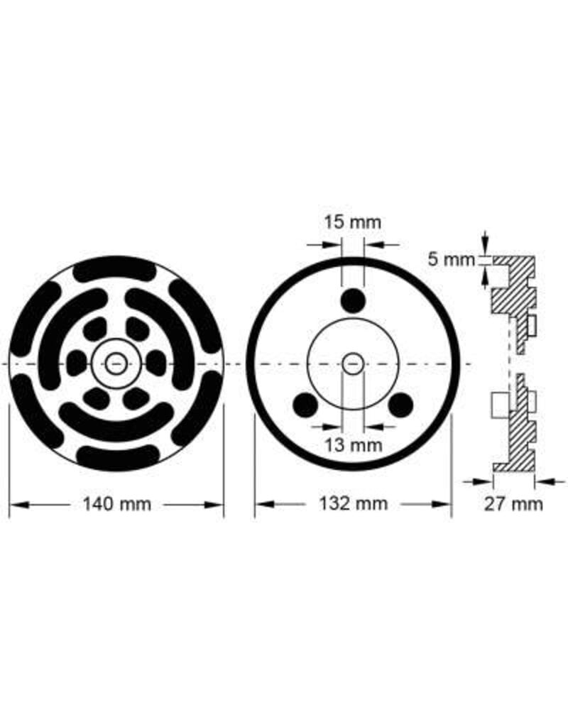 KS TOOLS Rubberschotel 22 voor OMCN hefbruggen Ø 140 mm - 160.0498