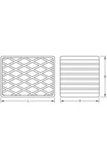 KS TOOLS Rubberonderlegger 10 voor hefbruggen 160 x 120 x 85 mm - 160.0499