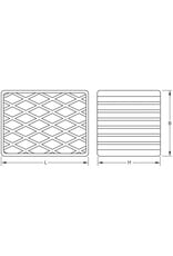 KS TOOLS Rubberonderlegger 10 voor hefbruggen 160 x 120 x 85 mm - 160.0499