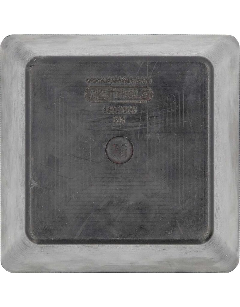 KS TOOLS Rubberonderlegger 17 voor hefbruggen, 150 x 150 x 70 mm - 160.0503