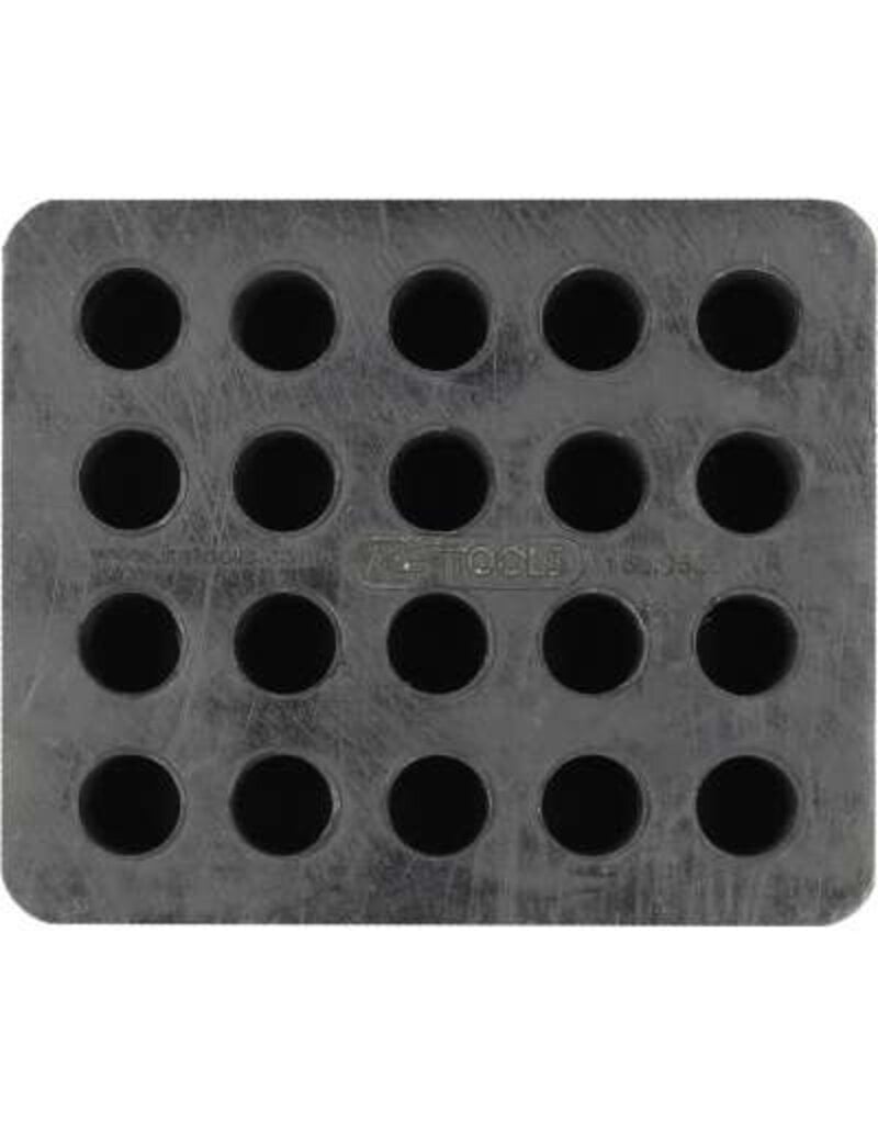 KS TOOLS Rubberonderlegger 18 voor hefbruggen, 120 x 100 x 50 mm - 160.0507