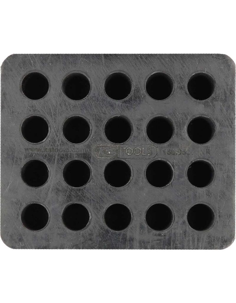 KS TOOLS Rubberonderlegger 18 voor hefbruggen, 120 x 100 x 50 mm - 160.0507