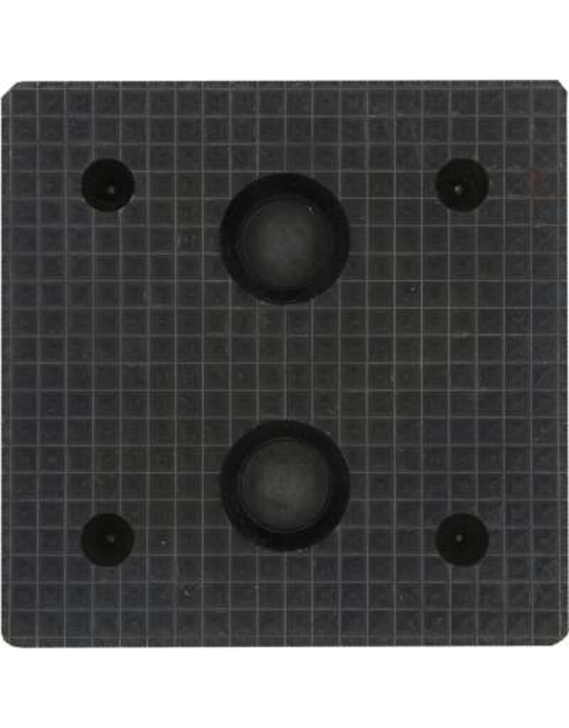 KS TOOLS Rubberonderlegger 20 voor hefbruggen, 150 x 150 x 50 mm - 160.0514