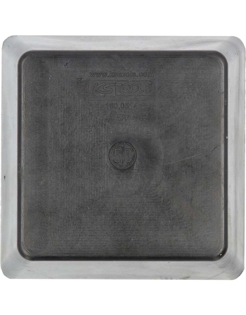 KS TOOLS Rubberonderlegger 20 voor hefbruggen, 150 x 150 x 50 mm - 160.0514