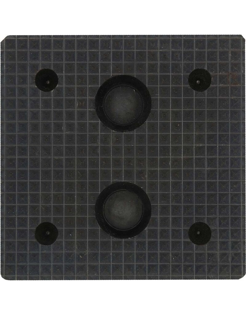 KS TOOLS Rubberonderlegger 20 voor hefbruggen, 150 x 150 x 50 mm - 160.0514