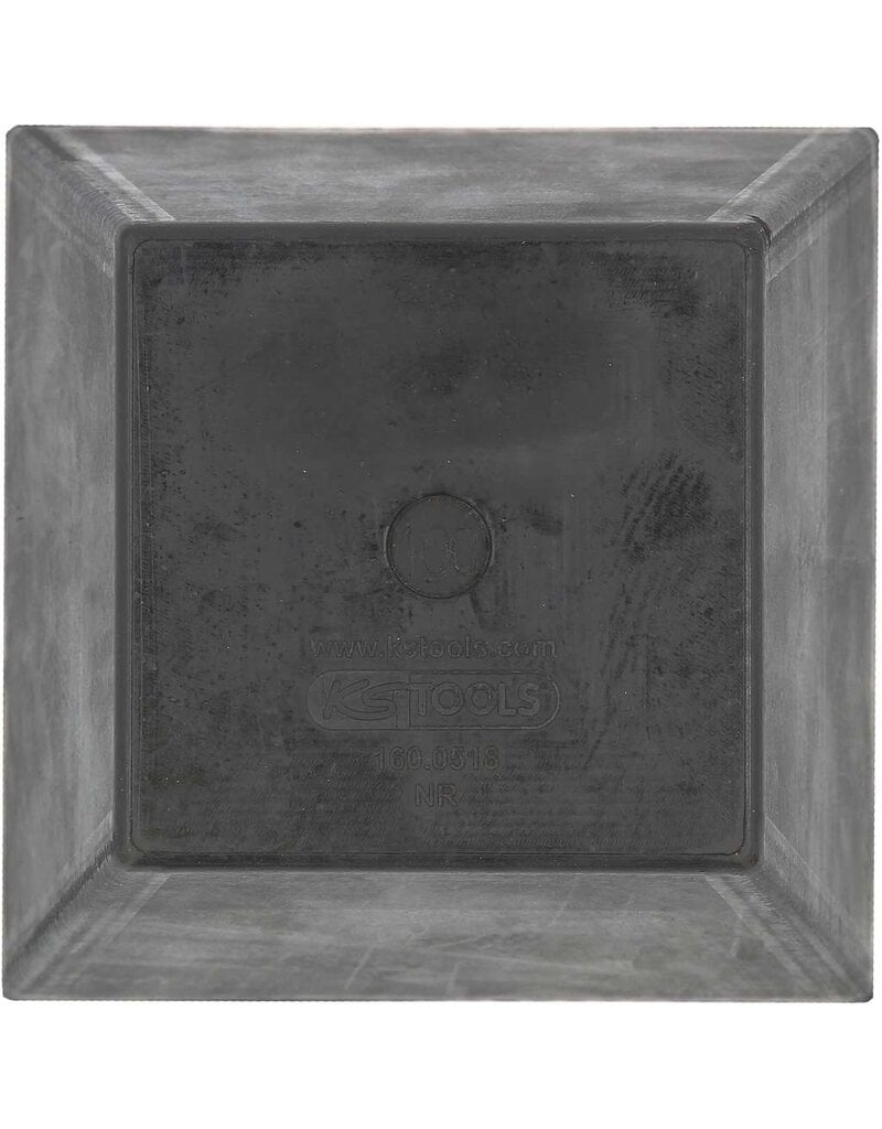 KS TOOLS Rubberonderlegger 21 voor hefbruggen, 150 x 150 x 100 mm - 160.0518