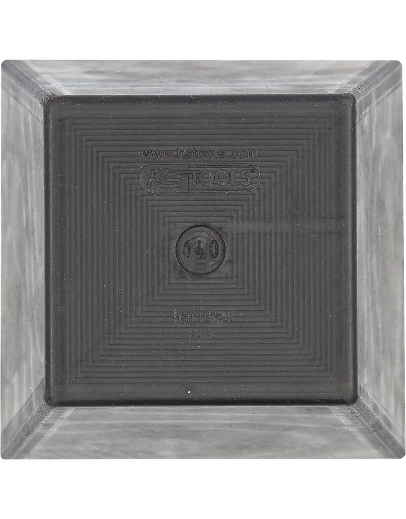 KS TOOLS Rubberonderlegger 22 voor hefbruggen, 150 x 150 x 140 mm - 160.0524
