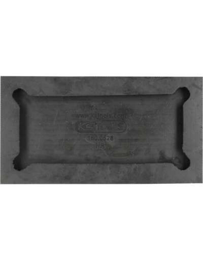 KS TOOLS Rubberonderlegger 25 voor Romeico hefbruggen, 150 x 80 x 28 mm - 160.0528