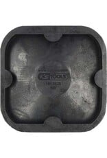 KS TOOLS Rubberonderlegger 01 universeel voor rangeerhefwagens, 120 x 120 x 25 mm - 160.0529