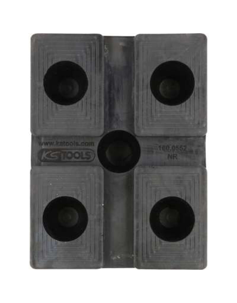 KS TOOLS Rubberonderlegger 31 voor hefbruggen, 160 x 120 x 90 mm - 160.0552