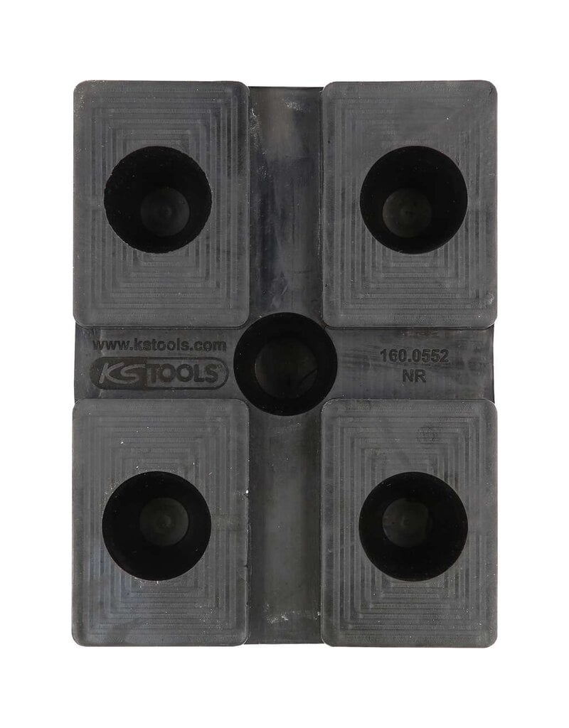 KS TOOLS Rubberonderlegger 31 voor hefbruggen, 160 x 120 x 90 mm - 160.0552