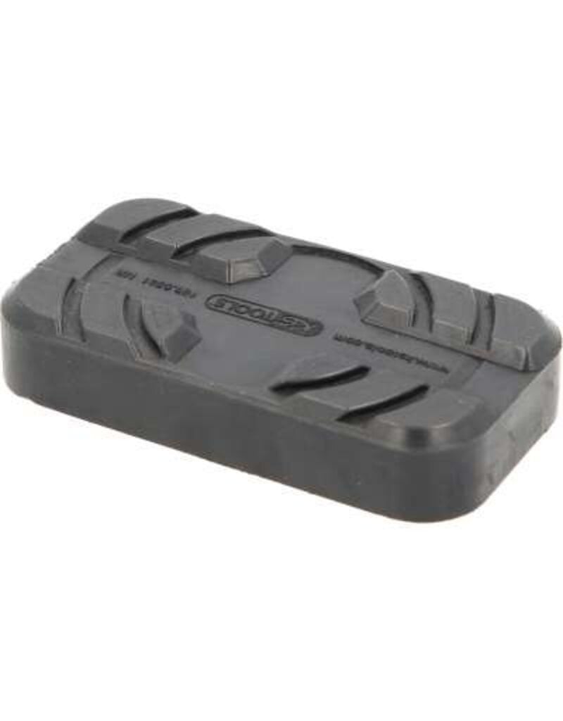 KS TOOLS Rubberonderlegger 33 voor MAHA / Rotary / AC hefbruggen, 112 x 61 x 17 mm - 160.0561