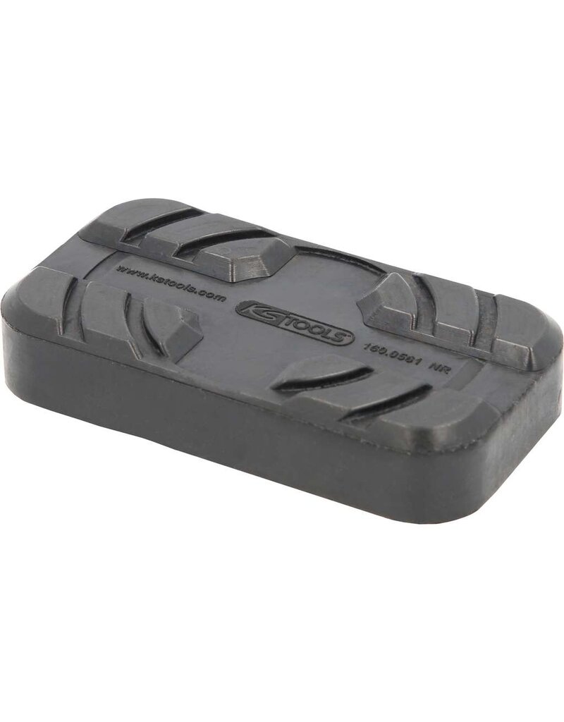 KS TOOLS Rubberonderlegger 33 voor MAHA / Rotary / AC hefbruggen, 112 x 61 x 17 mm - 160.0561