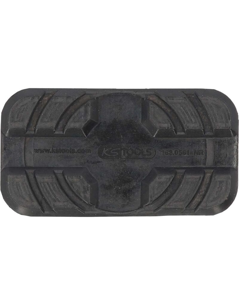 KS TOOLS Rubberonderlegger 33 voor MAHA / Rotary / AC hefbruggen, 112 x 61 x 17 mm - 160.0561