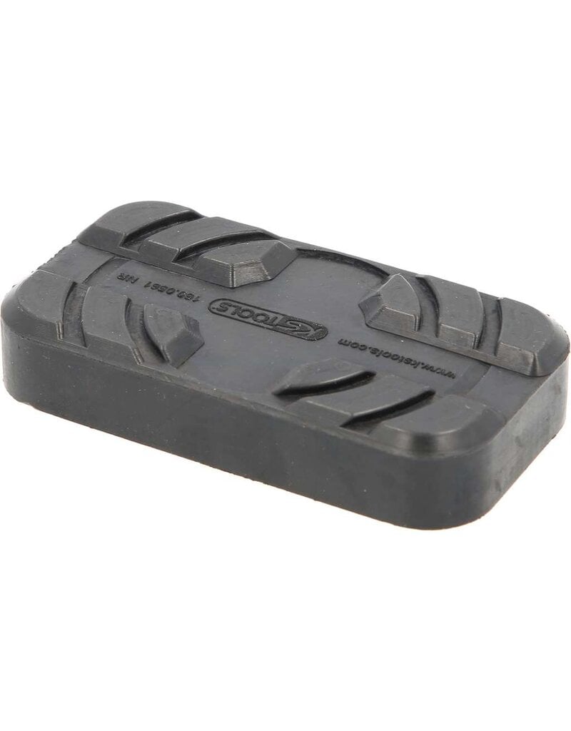 KS TOOLS Rubberonderlegger 33 voor MAHA / Rotary / AC hefbruggen, 112 x 61 x 17 mm - 160.0561