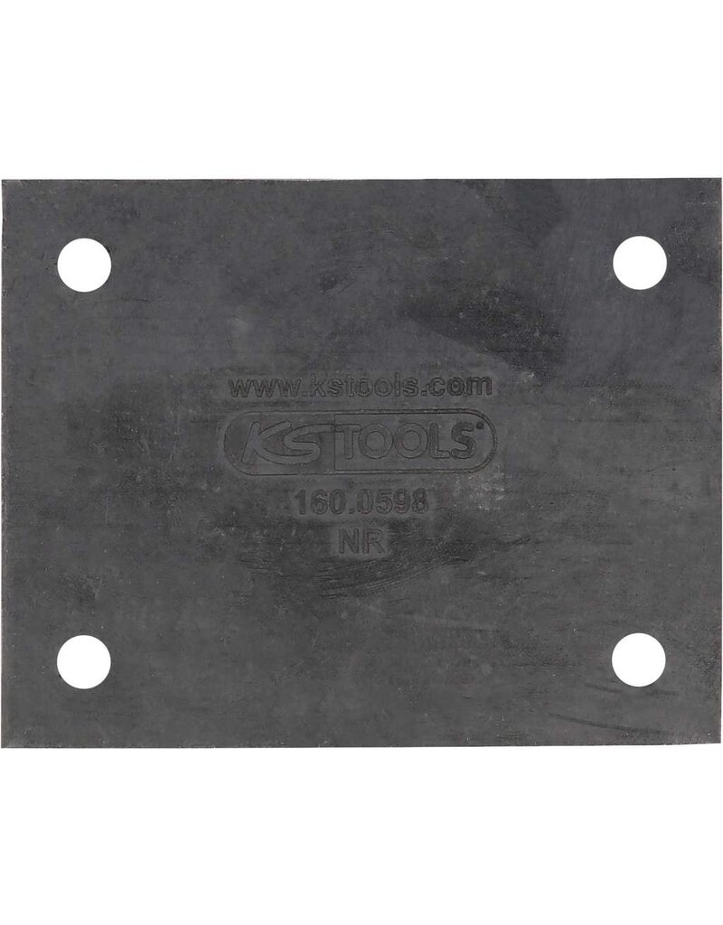 KS TOOLS Rubberonderlegger 41 voor Rotary / FJRP hefbruggen, 104 x 82 x 8 mm - 160.0598