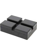 KS TOOLS Rubberonderlegger 42 voor Rotary hefbruggen, 128 x 89 x 35 mm - 160.0602