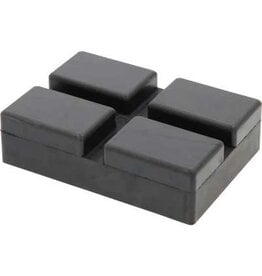 KS TOOLS Rubberonderlegger 42 voor Rotary hefbruggen, 128 x 89 x 35 mm - 160.0602