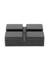 KS TOOLS Rubberonderlegger 42 voor Rotary hefbruggen, 128 x 89 x 35 mm - 160.0602