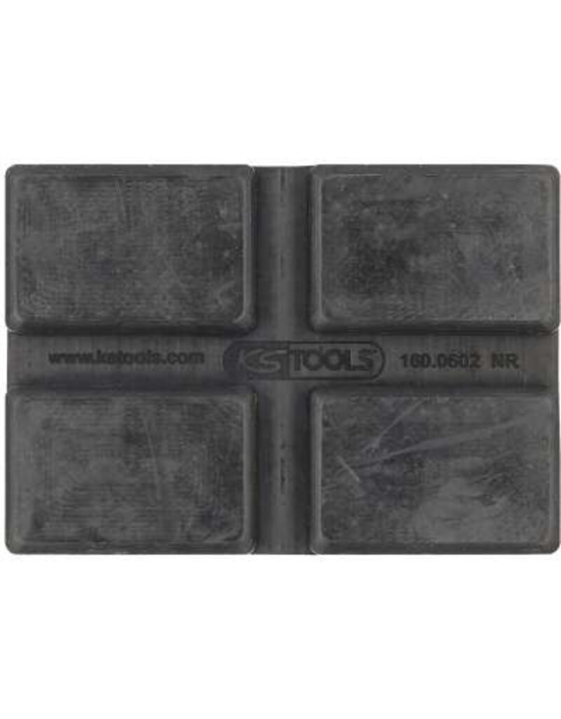KS TOOLS Rubberonderlegger 42 voor Rotary hefbruggen, 128 x 89 x 35 mm - 160.0602
