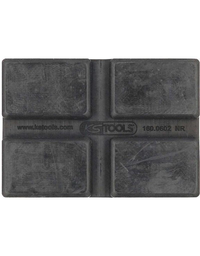 KS TOOLS Rubberonderlegger 42 voor Rotary hefbruggen, 128 x 89 x 35 mm - 160.0602