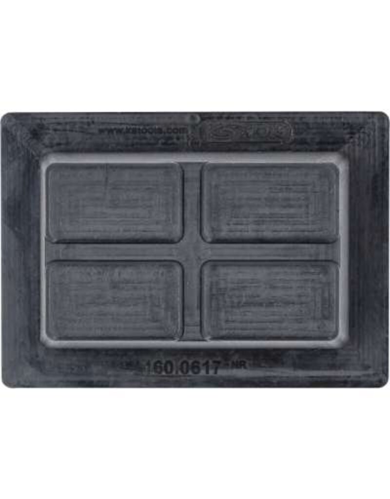 KS TOOLS Rubberonderlegger 47 voor hefbruggen, 140 x 100 x 60 mm - 160.0617