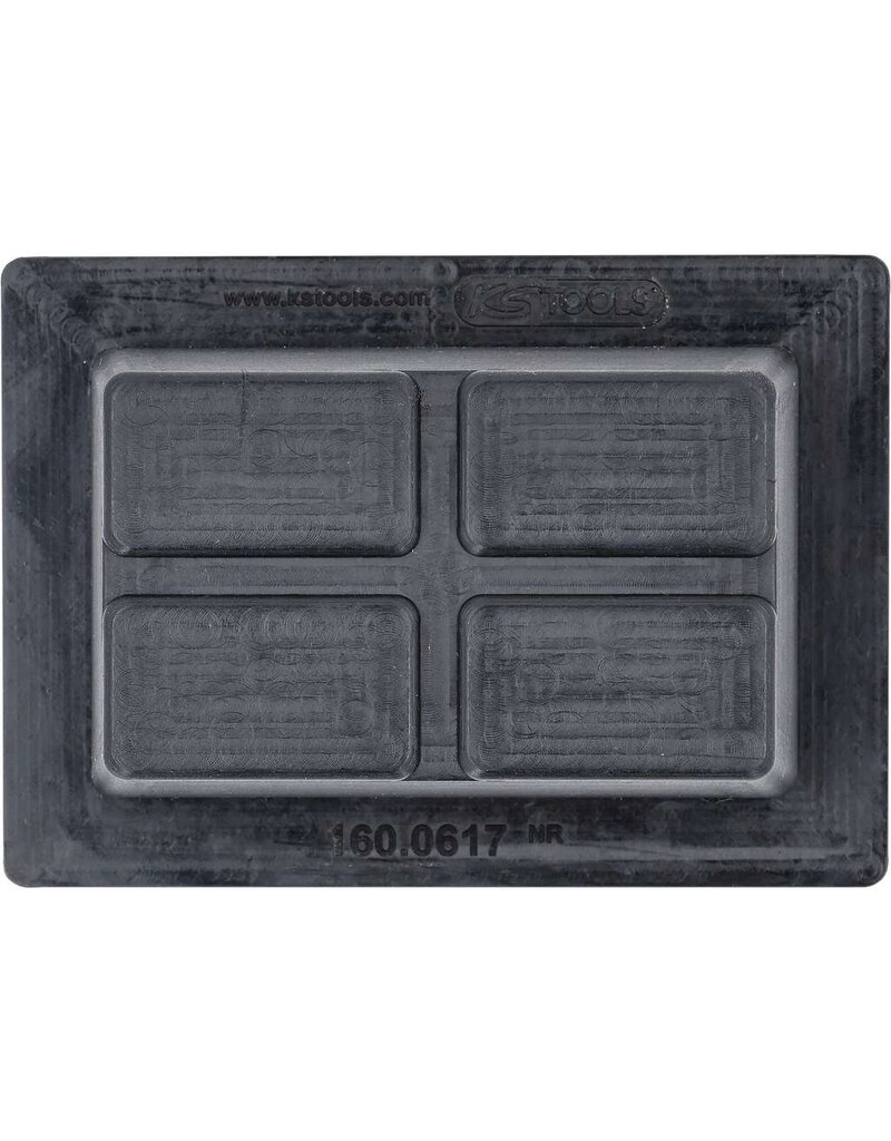 KS TOOLS Rubberonderlegger 47 voor hefbruggen, 140 x 100 x 60 mm - 160.0617