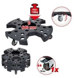 KS TOOLS Velg- en wielrangeerinrichting, draagvermogen 136 kg, Ø 640 mm - 160.0690