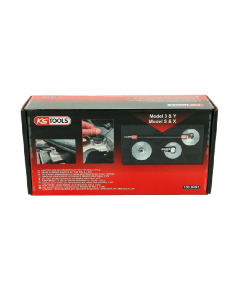 KS TOOLS Adapterset voor remontluchting voor Tesla, 3-dlg - 160.0695