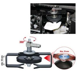 KS TOOLS Universele adapter voor ontluchtingsaansluiting, verstelbaar - 160.0718