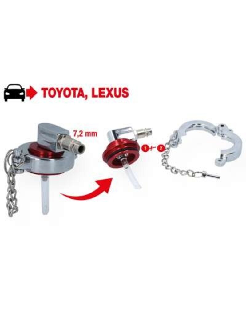 KS TOOLS Universele ontluchtingsnippel voor Toyota en Lexus - 160.0719