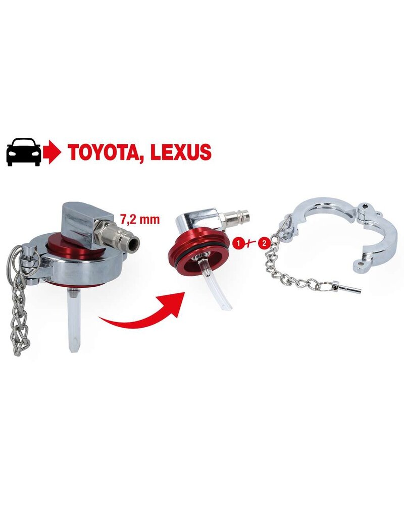 KS TOOLS Universele ontluchtingsnippel voor Toyota en Lexus - 160.0719