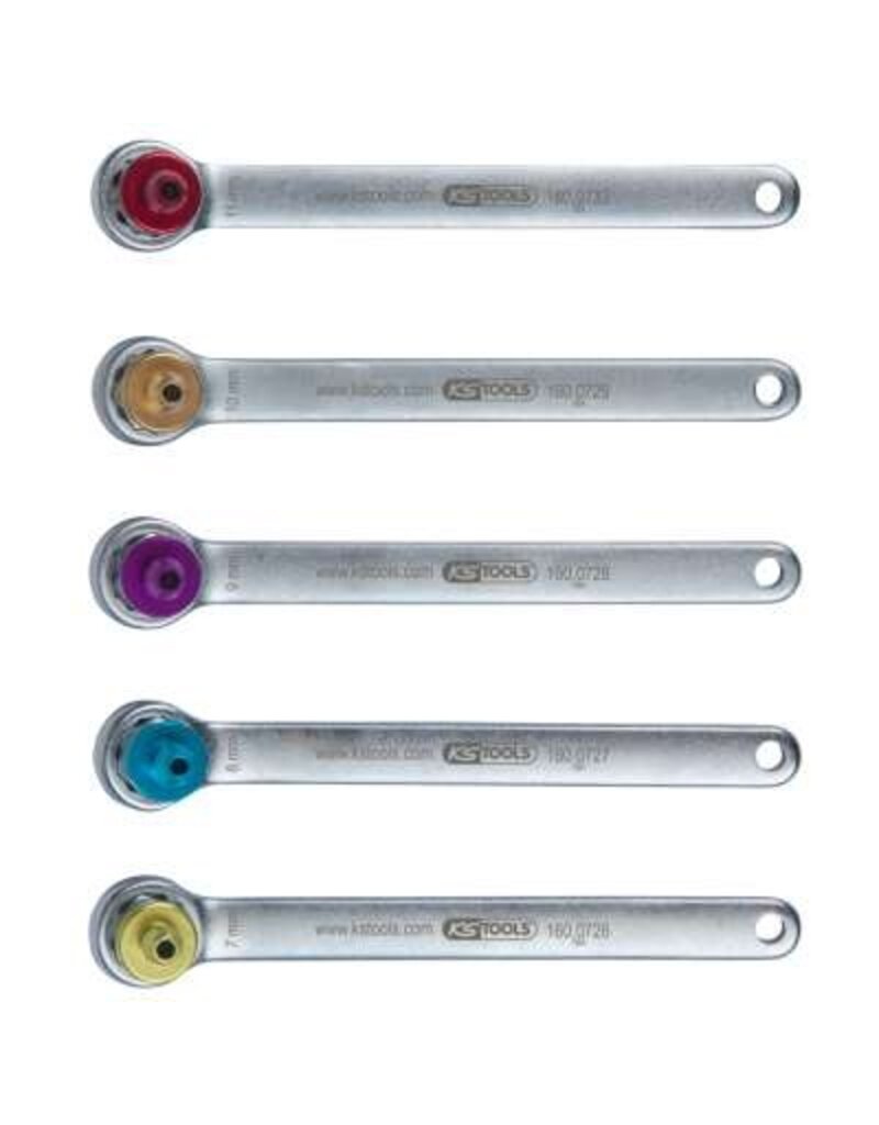 KS TOOLS Remontluchtsleutelset, 6-dlg - 160.0725