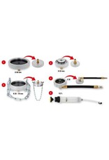 KS TOOLS Universele adapterset voor remontluchting met handpomp, 5-dlg - 160.0785