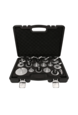 KS TOOLS Universele ontluchtingsnippeladapterset voor remontluchting, 17-dlg - 160.0815