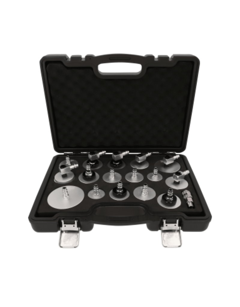 KS TOOLS Universele ontluchtingsnippeladapterset voor remontluchting, 17-dlg - 160.0815