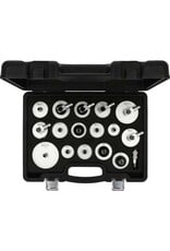 KS TOOLS Universele ontluchtingsnippeladapterset voor remontluchting, 17-dlg - 160.0815