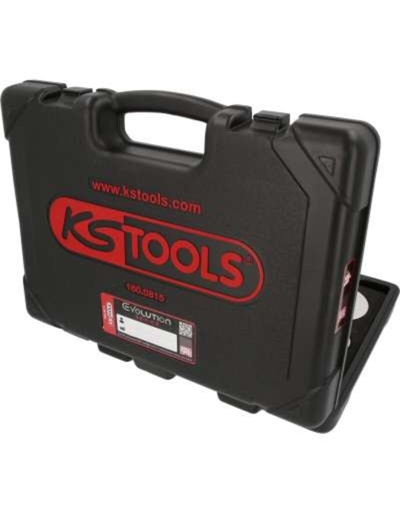 KS TOOLS Universele ontluchtingsnippeladapterset voor remontluchting, 17-dlg - 160.0815