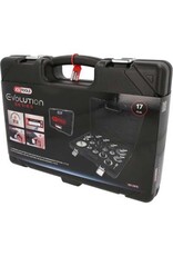 KS TOOLS Universele ontluchtingsnippeladapterset voor remontluchting, 17-dlg - 160.0815
