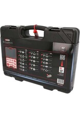KS TOOLS Universele ontluchtingsnippeladapterset voor remontluchting, 17-dlg - 160.0815