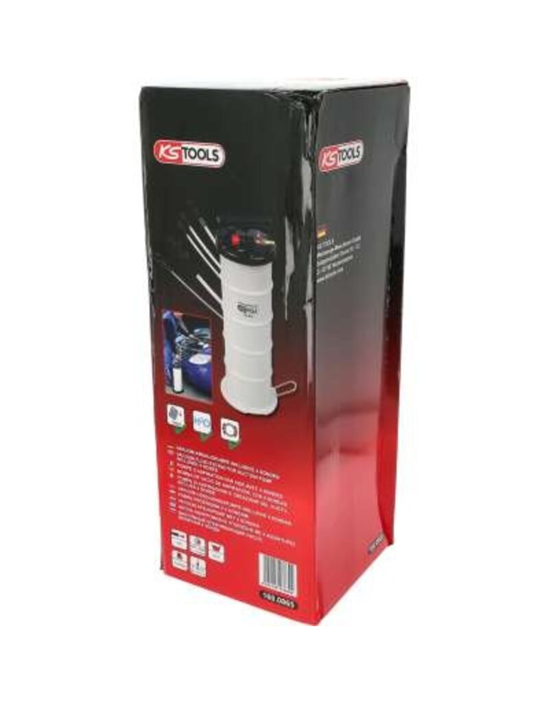 KS TOOLS 6,5 liter vacuüm afzuigpomp met 4 sonden - 160.0865