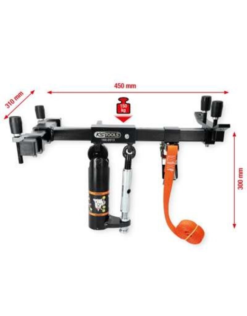 KS TOOLS Universele versnelingsbakhouderset, 11-tlg - 160.0910