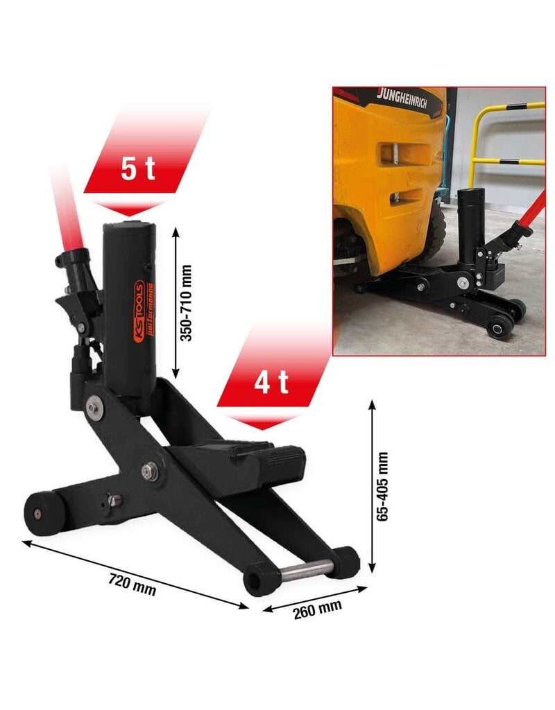 KS TOOLS performance Krik voor vorkheftrucks, 4-5 t - 160.1050