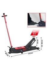 KS TOOLS performance stalen hydraulische krik, 5000 kg, hefhoogte: 150 - 685 mm - 160.1060