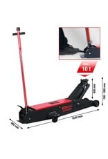 KS TOOLS performance stalen hydraulische krik, 10000 kg, hefhoogte: 160 - 560 mm - 160.1065