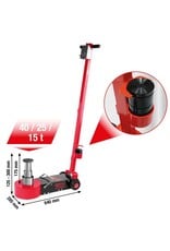 KS TOOLS performance pneumatisch-hydraulische krik , 40/25/15 t - 160.1080