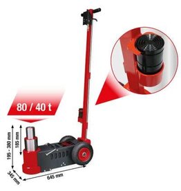 KS TOOLS performance Pneumatisch-hydraulische krik 80 / 40 t - 160.1090