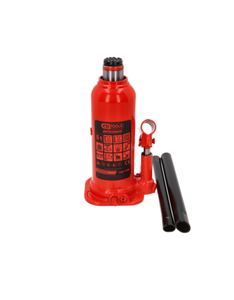 KS TOOLS performance hydraulische potkrik, 5000 kg, hefhoogte: 207 - 402 mm - 160.1105