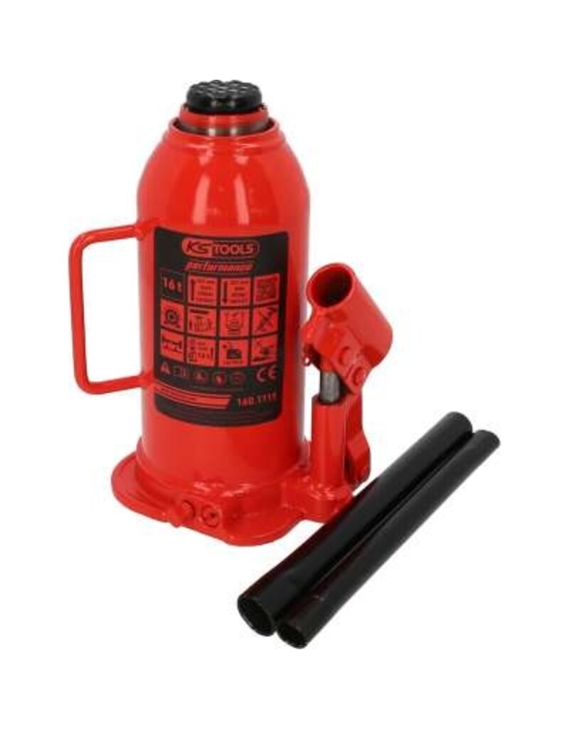 KS TOOLS performance hydraulische potkrik, 16000 kg, hefhoogte: 227 - 457 mm - 160.1115